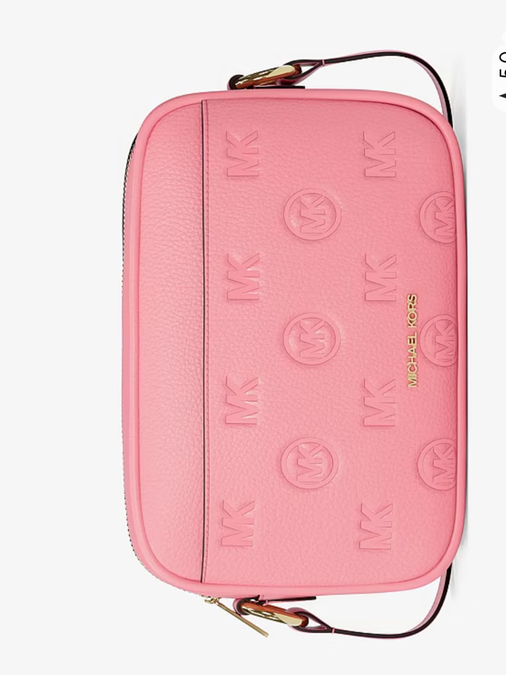 Michael Kors Jet Set Travel Lg Logo Debossed EW Camera Crossbody
Carnation 
NWT